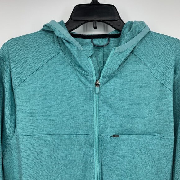 All In Motion Jacket Blue Full Zip Hooded Pockets Long Sleeve - Picture 3 of 10